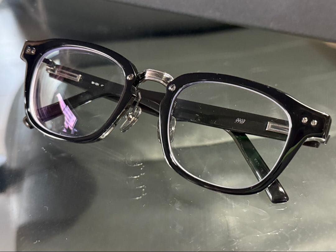 m*a様 999,9 M-151 48ロ21 140ブラックフレーム メガネ(度