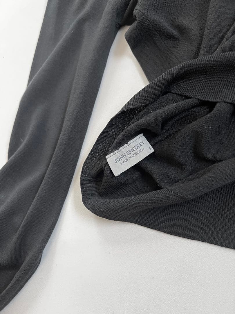 5.3万試着★JOHN SMEDLEY ジョンスメドレー モックネックニットS