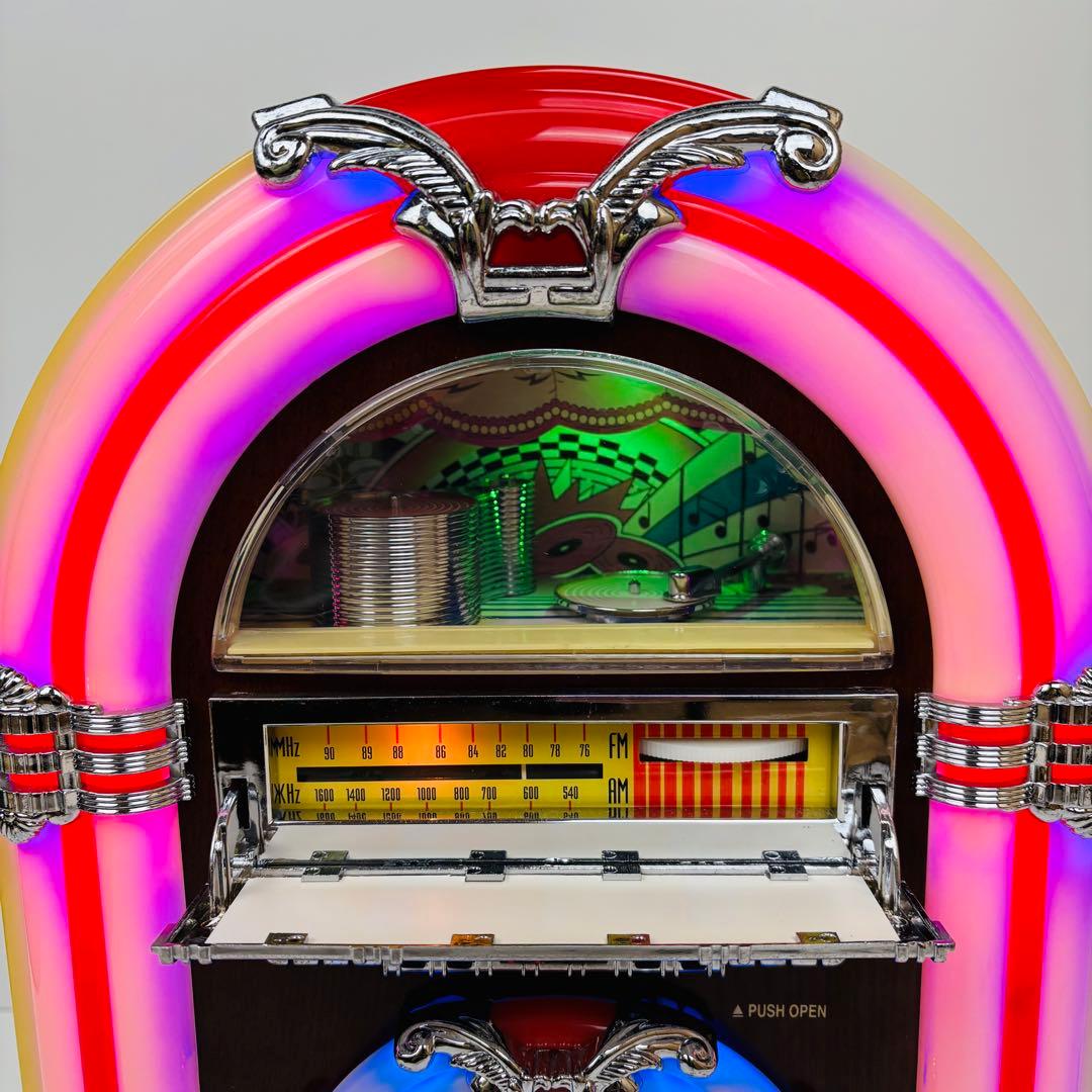 【希少】ジュークボックス型　CDプレーヤー AM FMラジオ