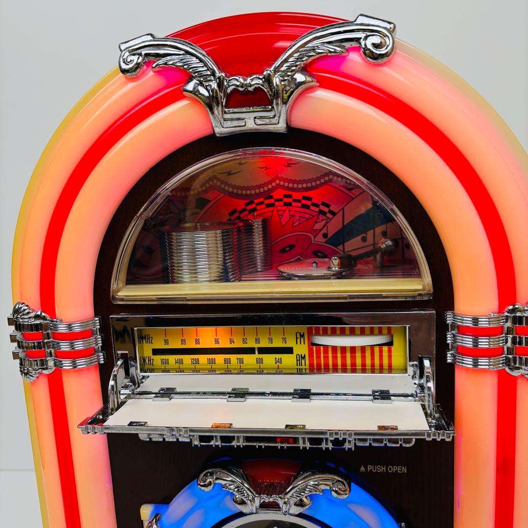 【希少】ジュークボックス型　CDプレーヤー AM FMラジオ