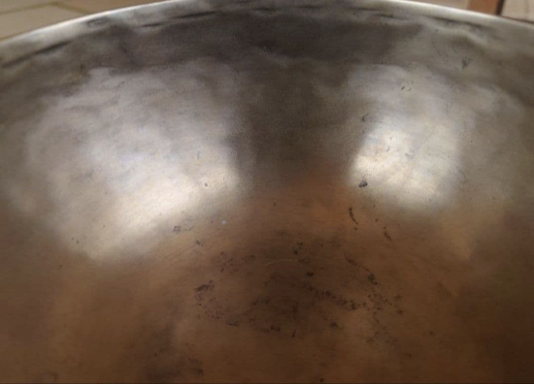 【本日限定価格】本物のシンギングボウルが欲しい方に　薄型　手打ち　チベット　密教