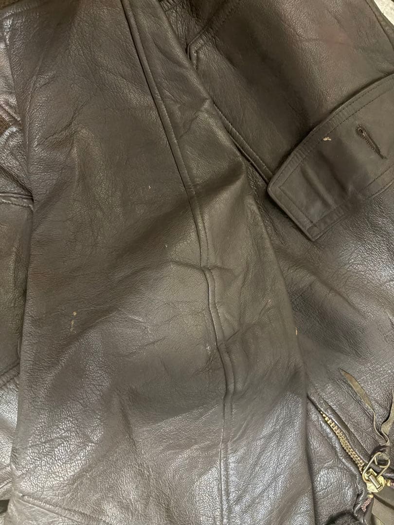 ね*こ様 70s US NAVY G-1 フライトジャケット実物レザージャケット