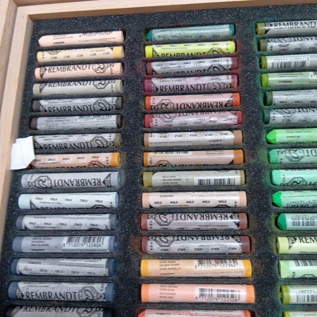 レンブラント　ソフトパステル　９０本　木箱　ロイヤルターレンス社