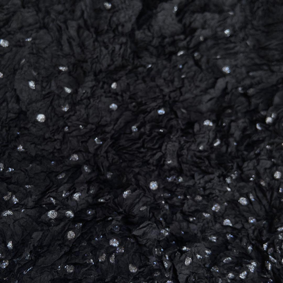 新品未使用　ISSEY MIYAKE 長袖トップス サイズ2 ブラック　ドット