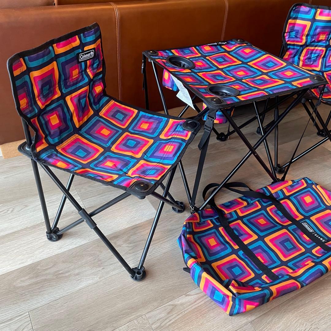 ✨美品✨　Coleman × BEAMS / 別注 コンパクト チェア テーブル