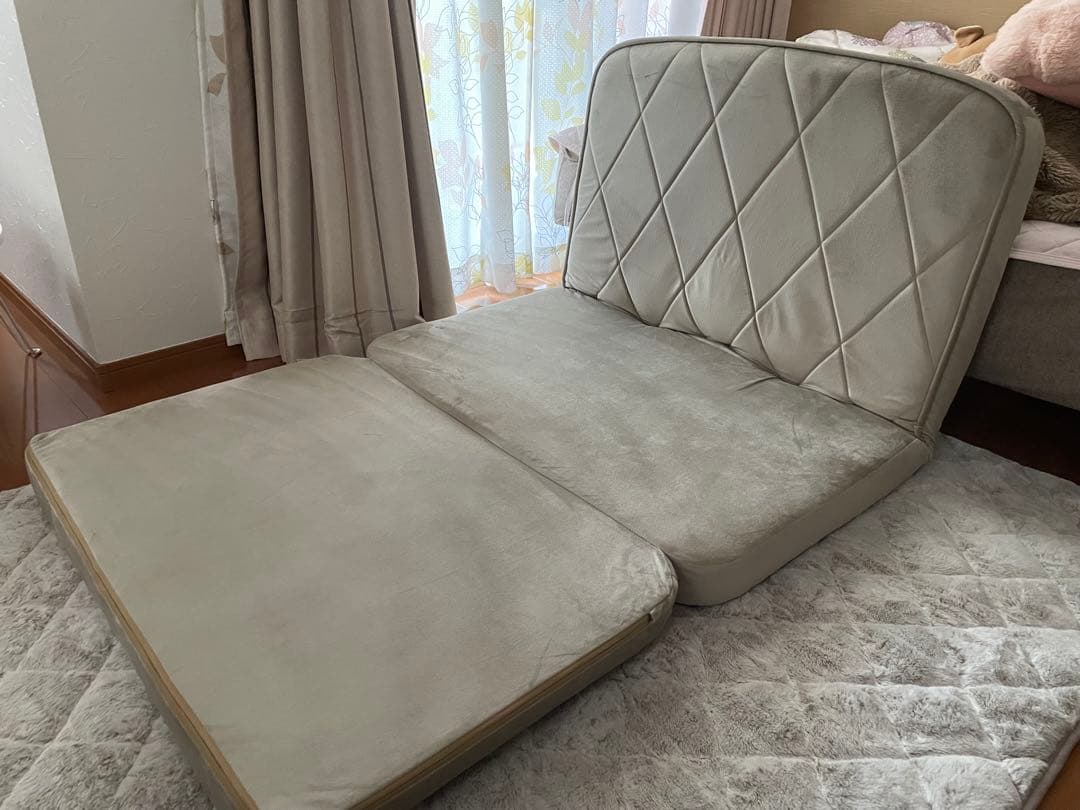 3wayソファ 2人掛け ダイヤモンドキルト ベロア セルタン