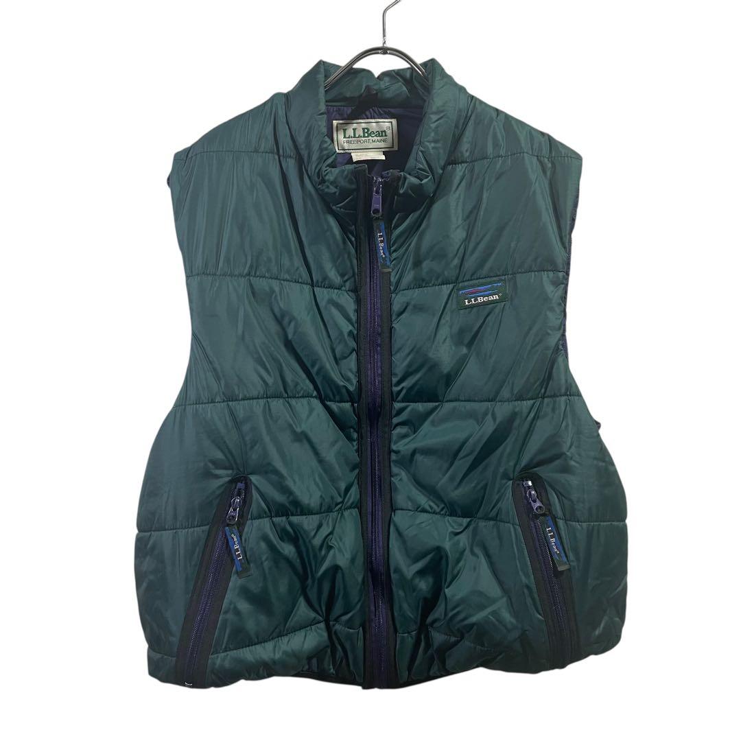 80s L.L.Bean プリマロフト　ベスト　グリーン　L