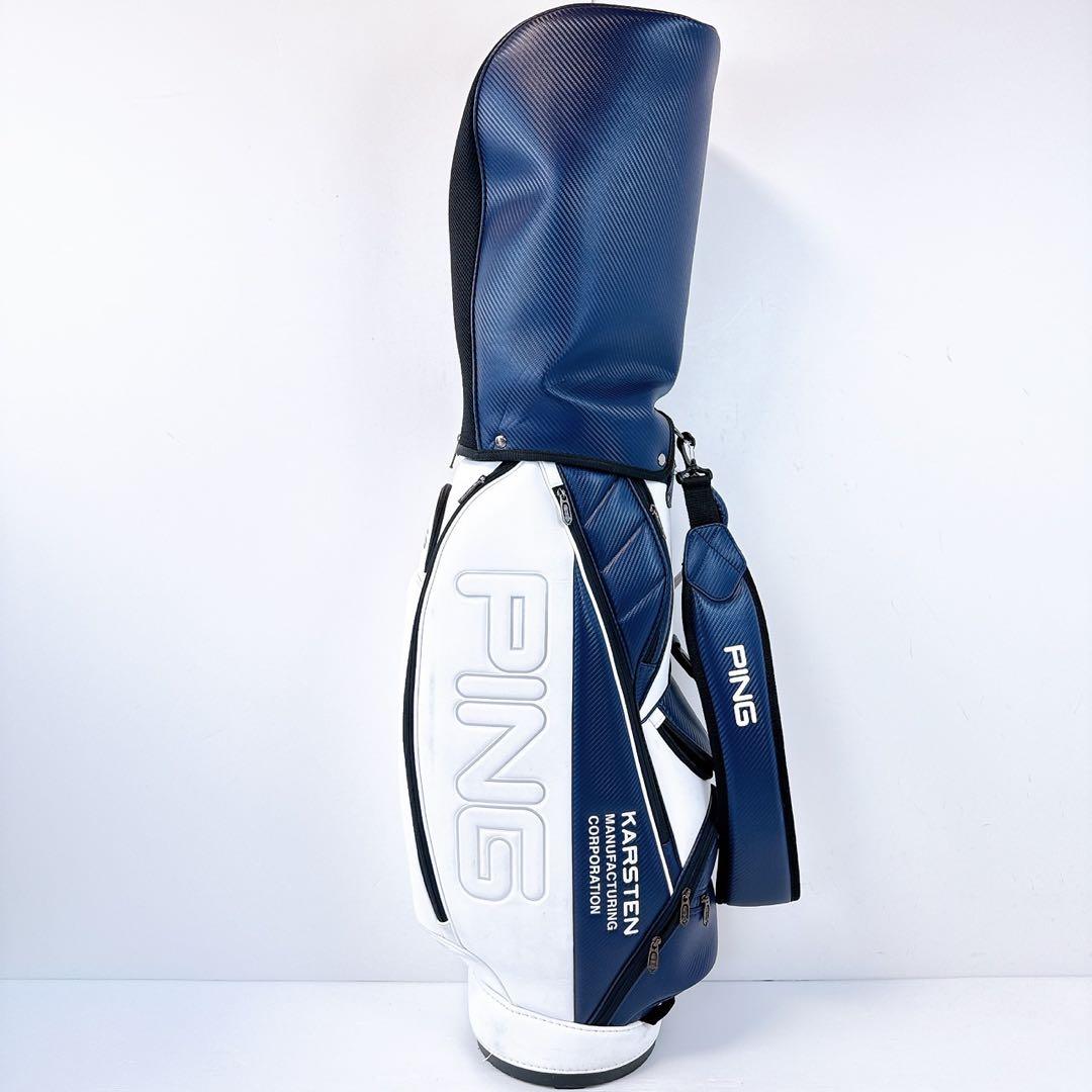 PING　バイカラー　CB-U212　2021年モデル　キャディバッグ／ネイビー