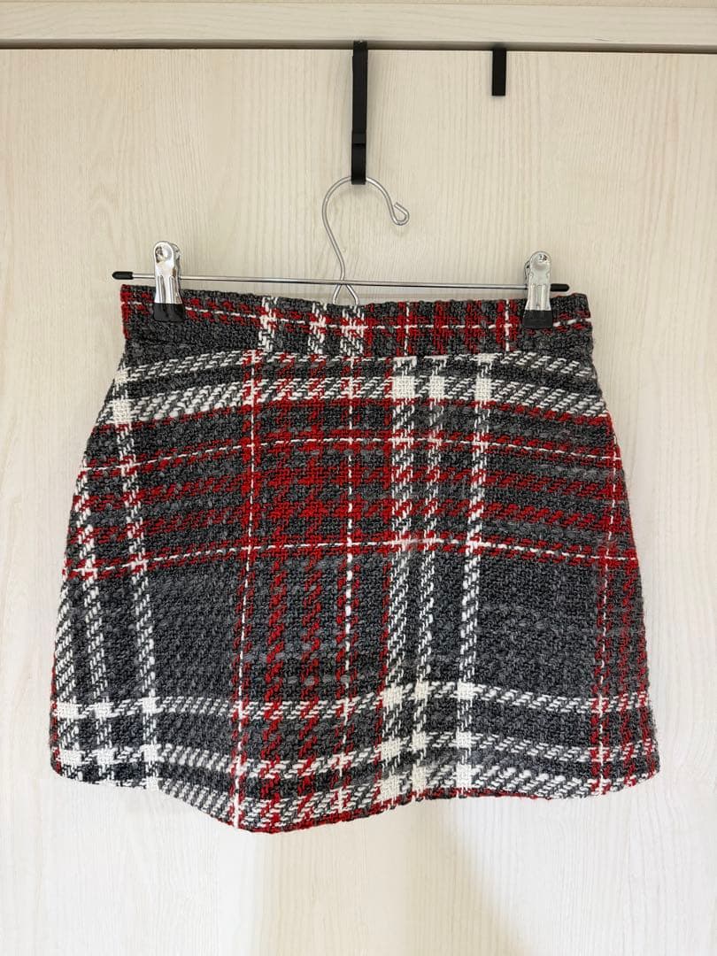 sheller シェリエツィードキュロット グレー 赤