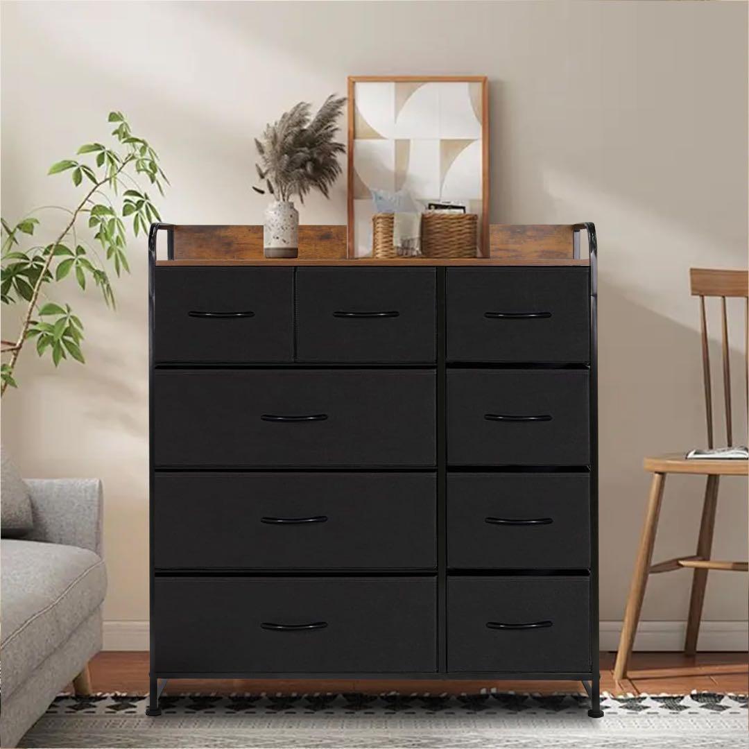 タンス チェスト 洋服収納 大容量 衣類収納 洋服タンス 4段9杯