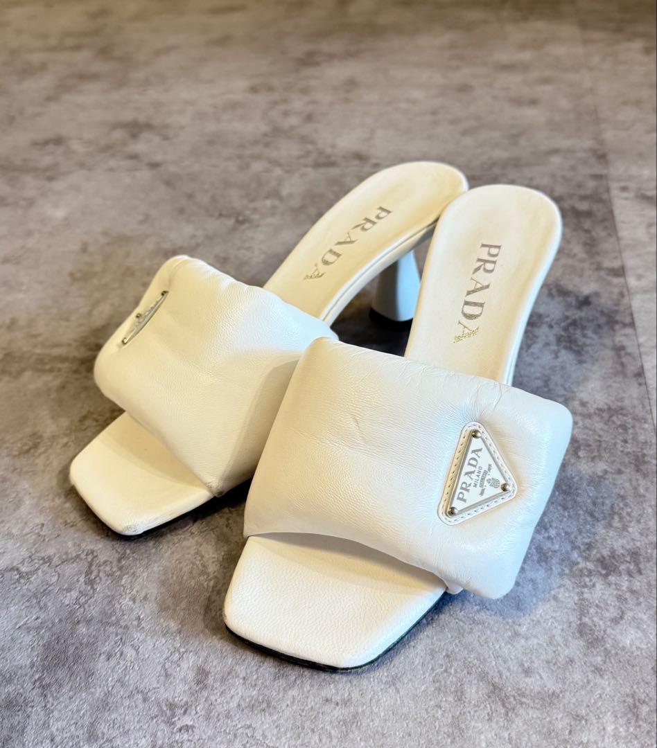 PRADA ミュール パンプス ホワイト