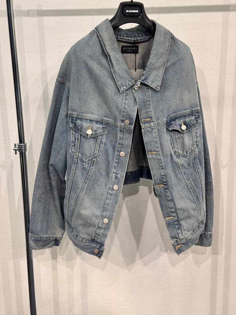 正規品　新品未使用　バレンシアガ　デニムジャケット　オフショルダー