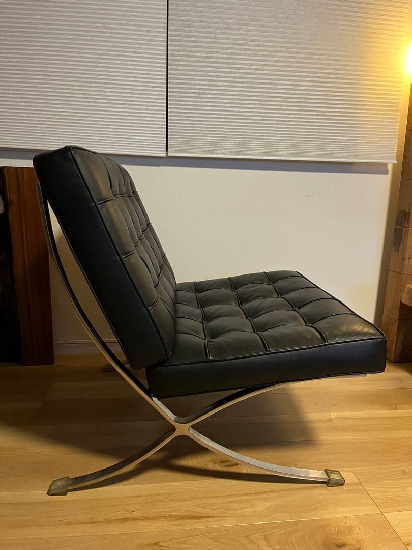 伸長様☆バルセロナチェア高級本革ミッドセンチュリーレザー