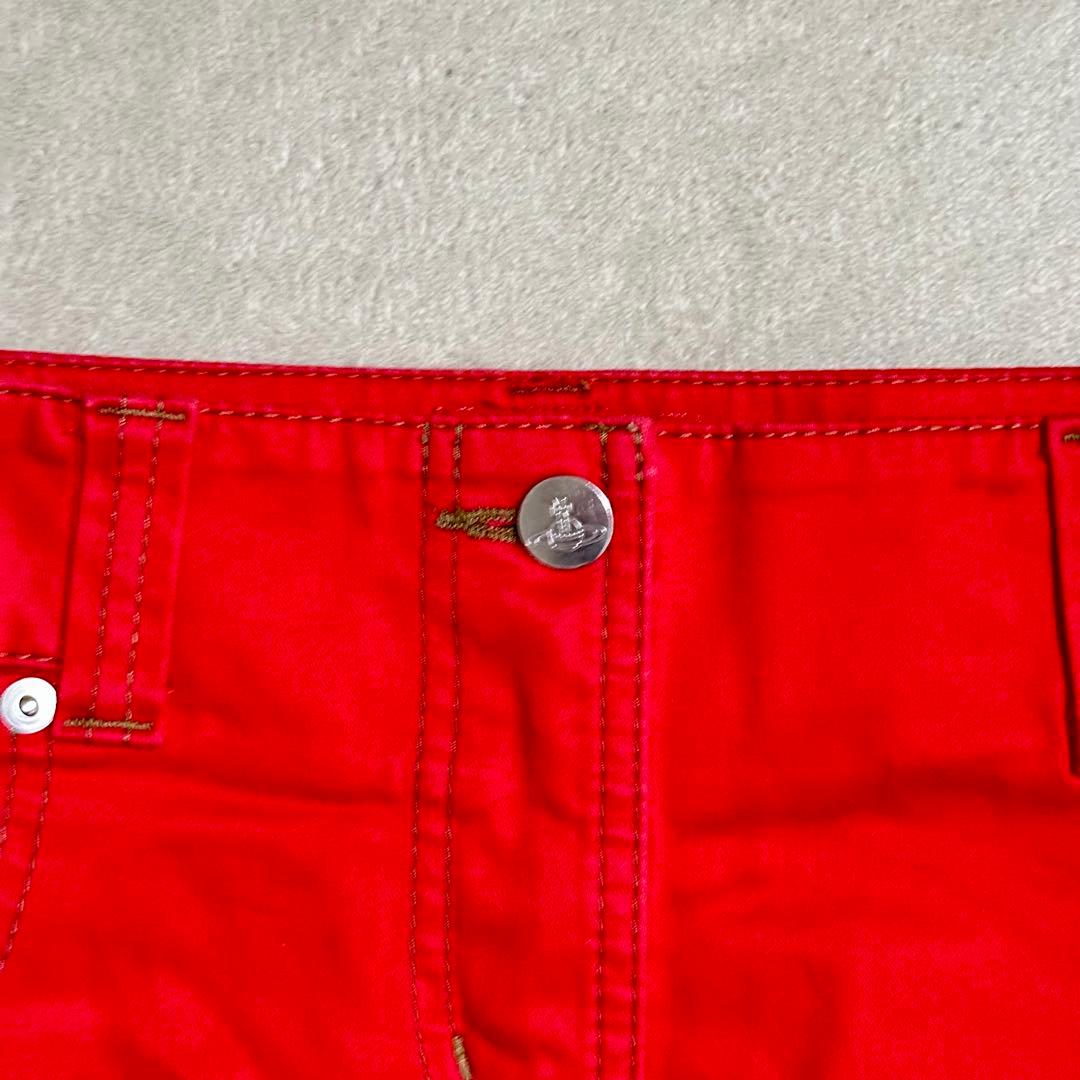 極美品 ヴィヴィアンウエストウッド ミニスカート Lサイズ オーブ刺繍