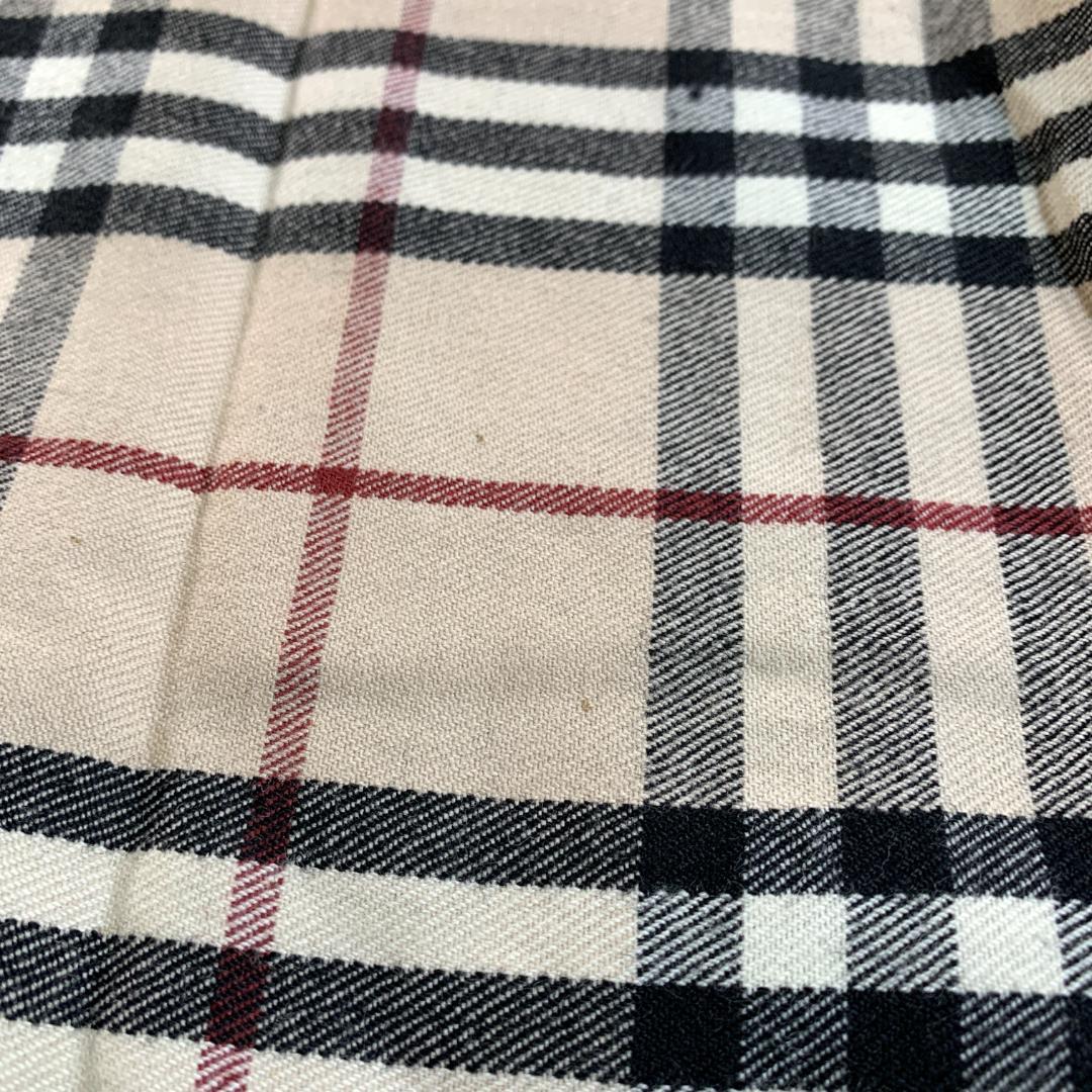 バーバリーロンドン プリーツスカート ラップ巻き ノバチェック ベージュ US8