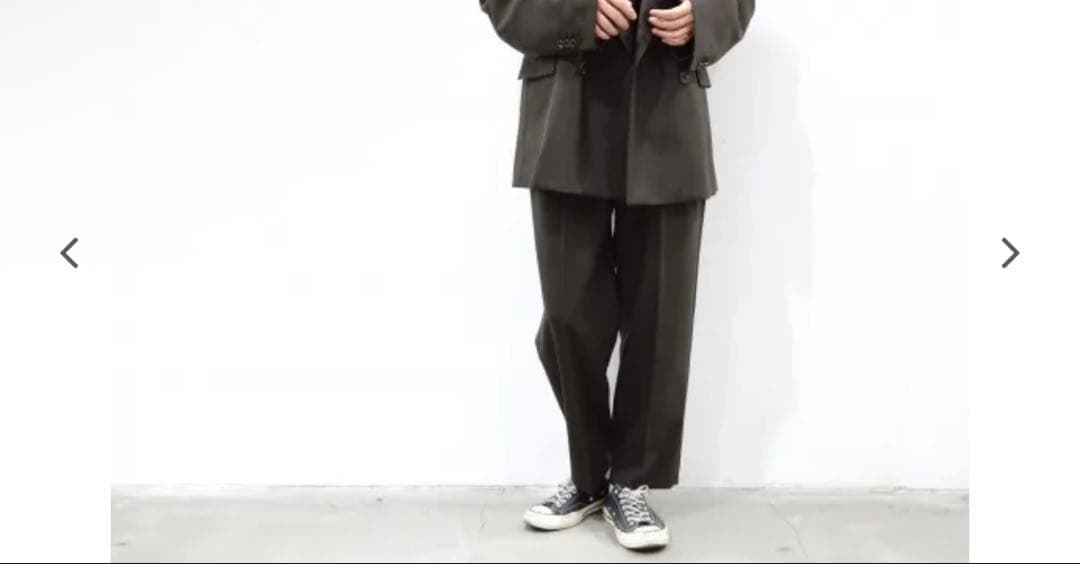 パンツ stein / EX WIDE TAPERED TROUSERS(BROWN)