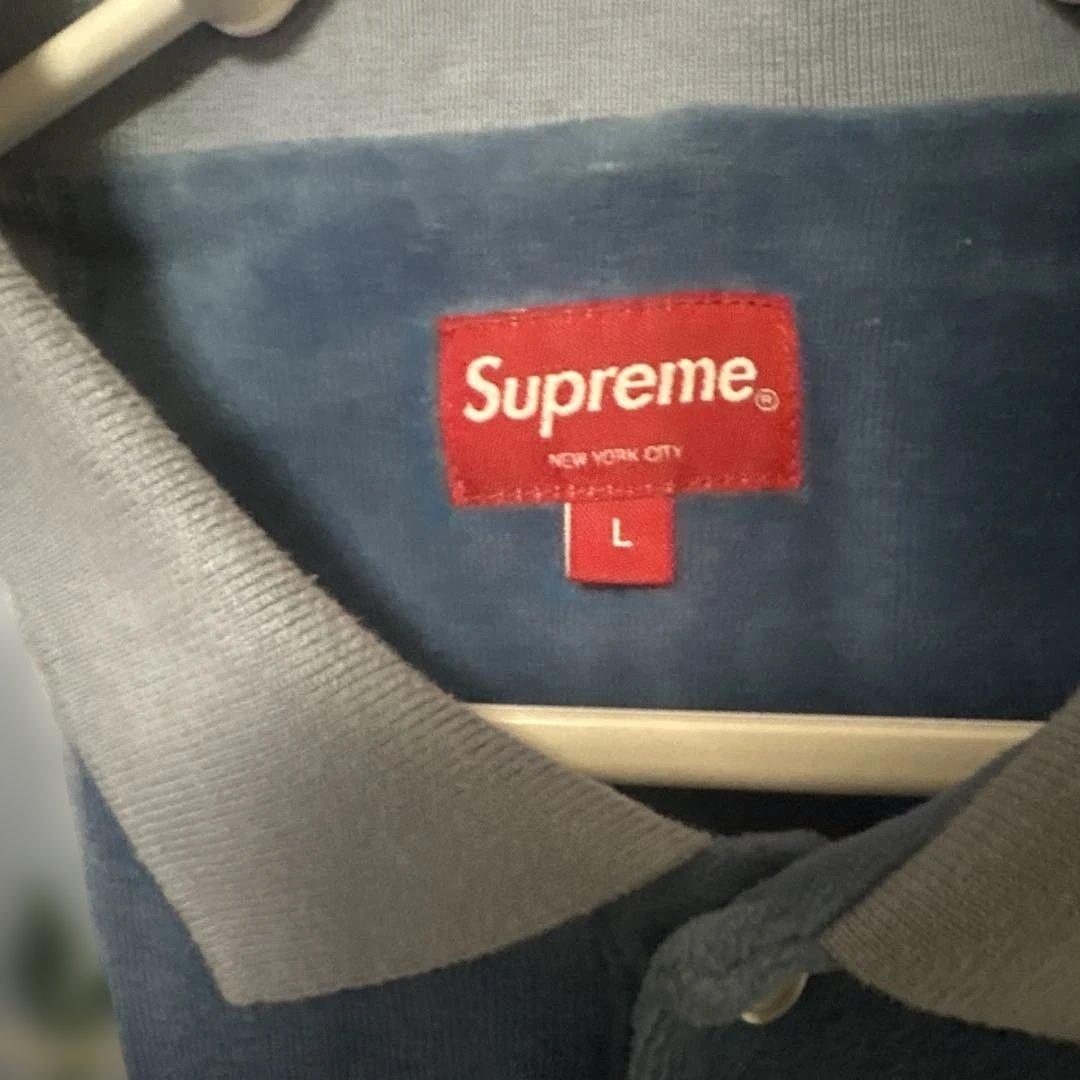 トップス Supreme Floral Patchwork Velour L/S Polo