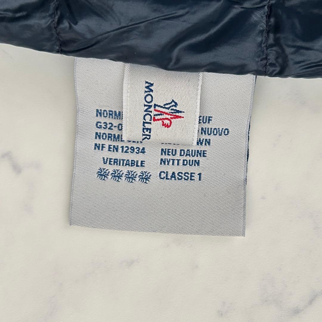 モンクレール ダウンベスト GUI ワッペン ネイビー 0