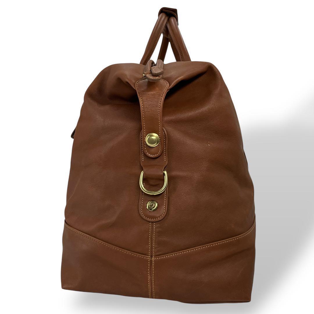 美品　オールドコーチ　ドイツホック　ボストンバッグ　旅行カバン　ブラウン　レザー