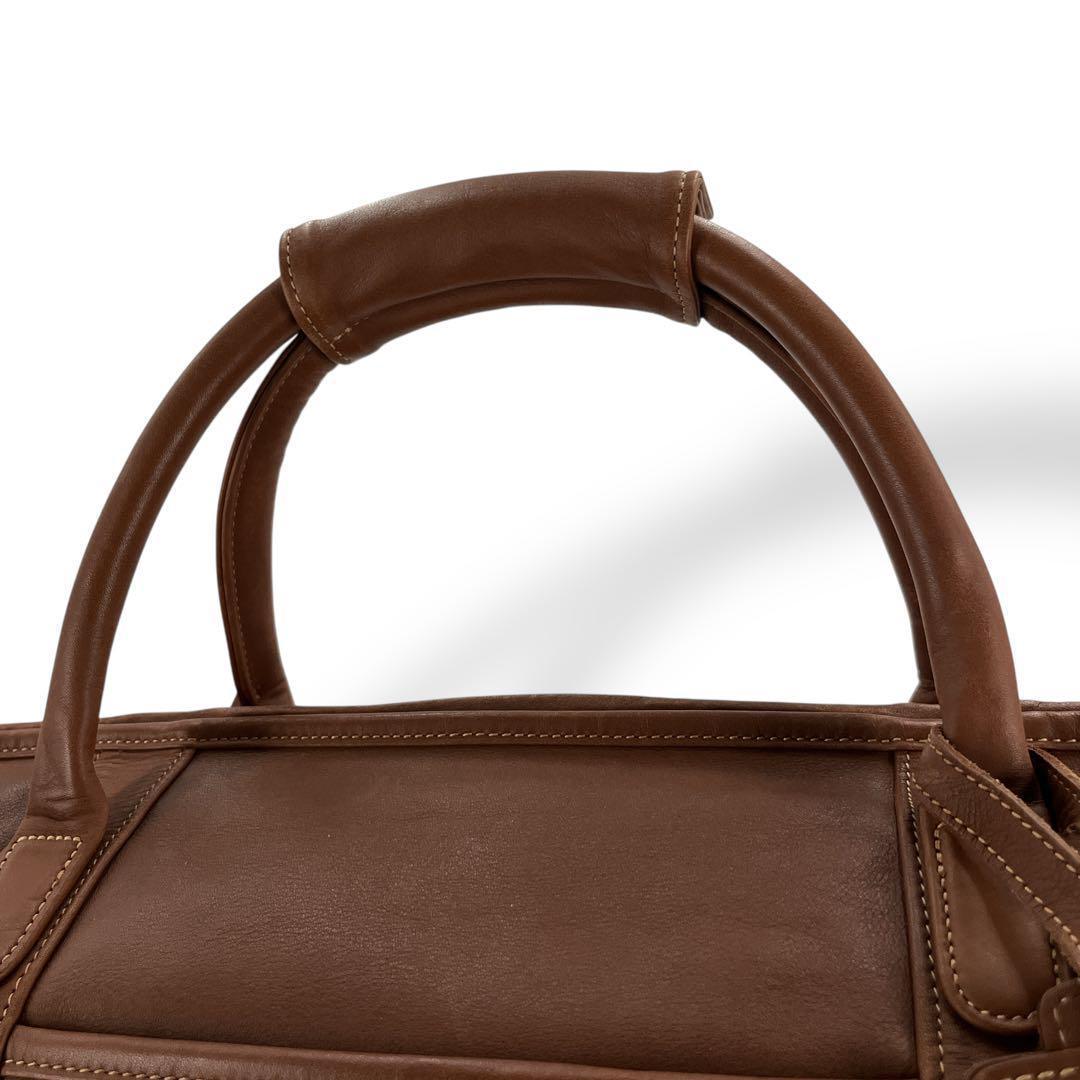 美品　オールドコーチ　ドイツホック　ボストンバッグ　旅行カバン　ブラウン　レザー