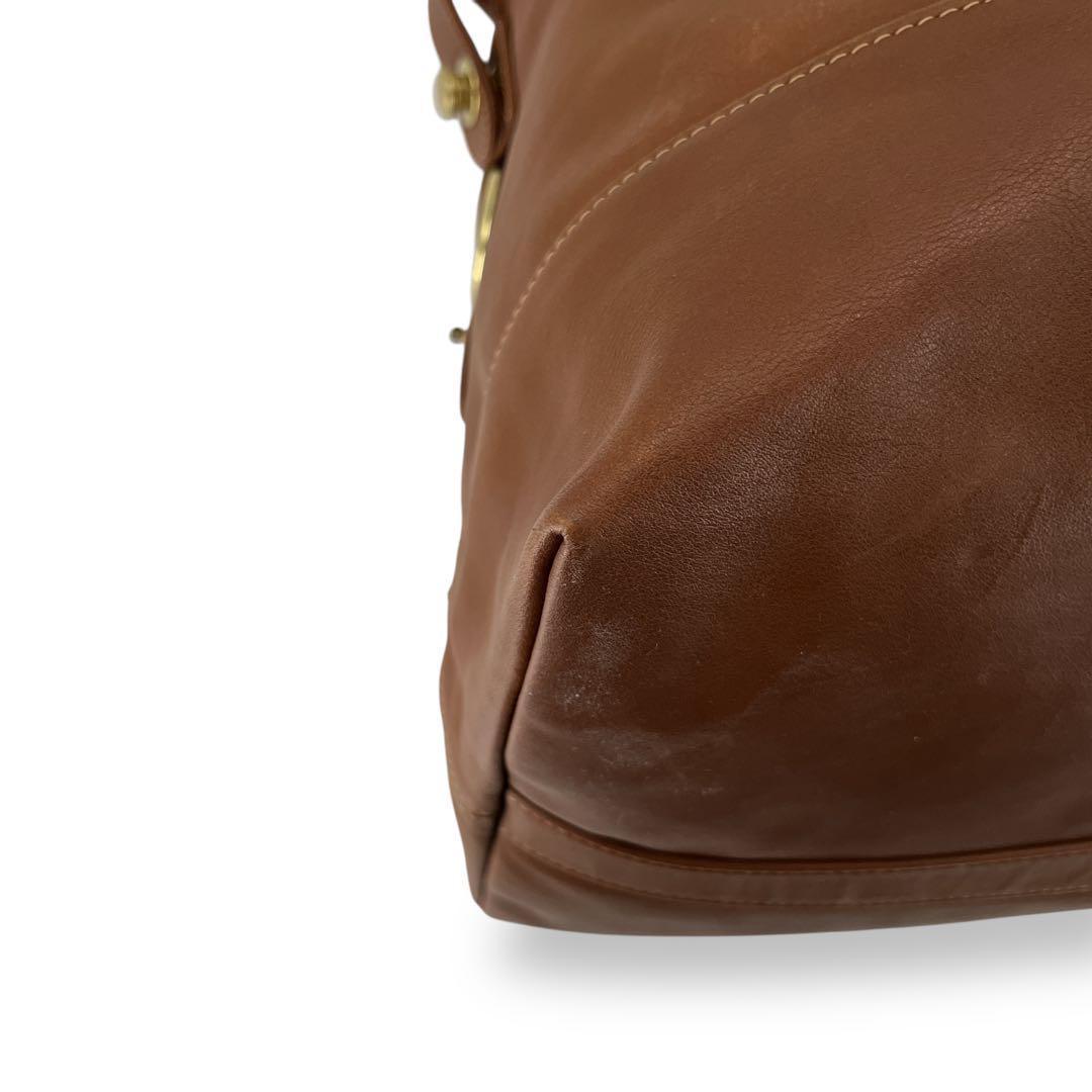 美品　オールドコーチ　ドイツホック　ボストンバッグ　旅行カバン　ブラウン　レザー