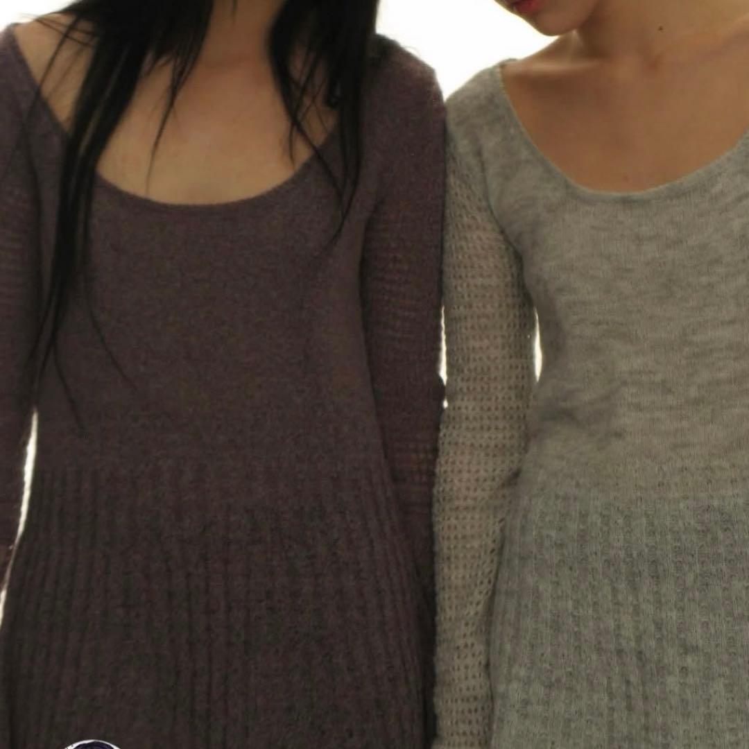 coyseio ニット ワンピース パープル