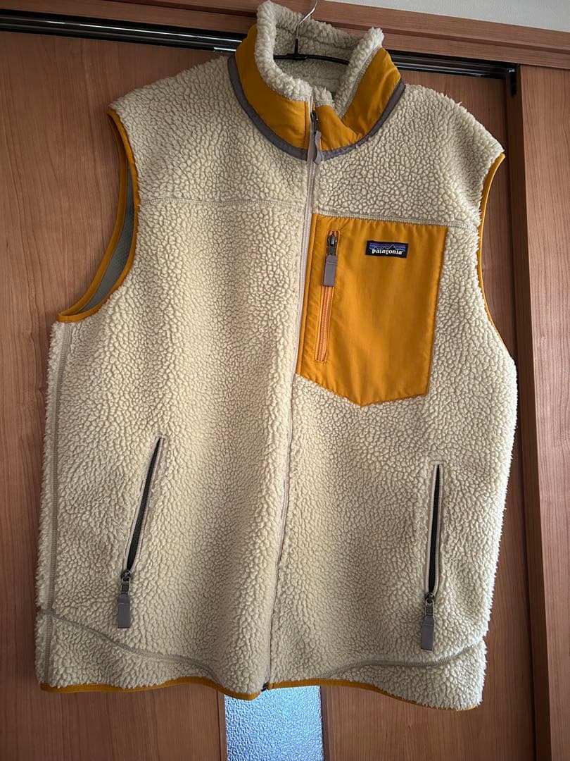 patagonia フリースベスト XL ベージュ クラシックレトロX