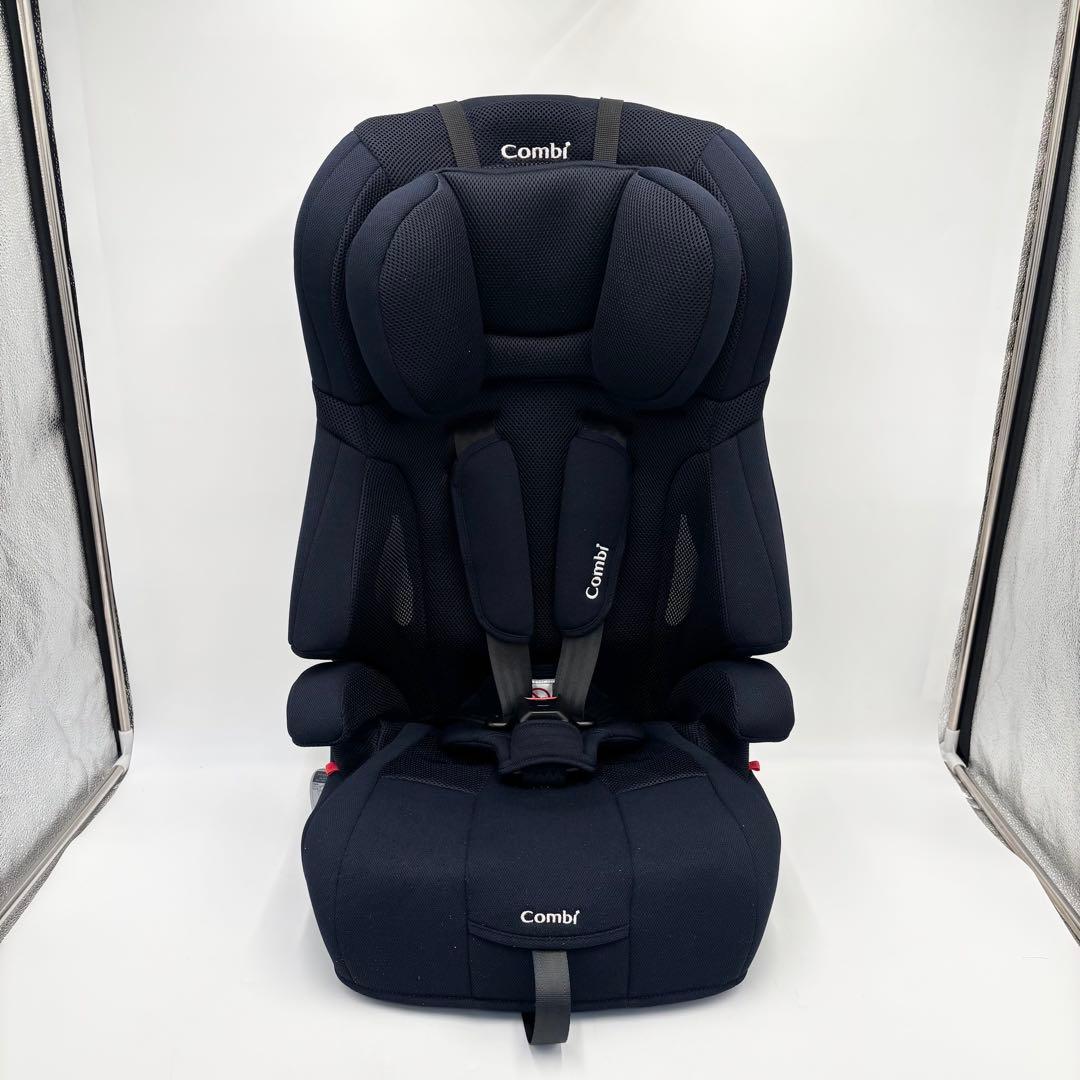 極美品　Combi ジョイトリップ エアスルー　ジュニアシート　GH ネイビー