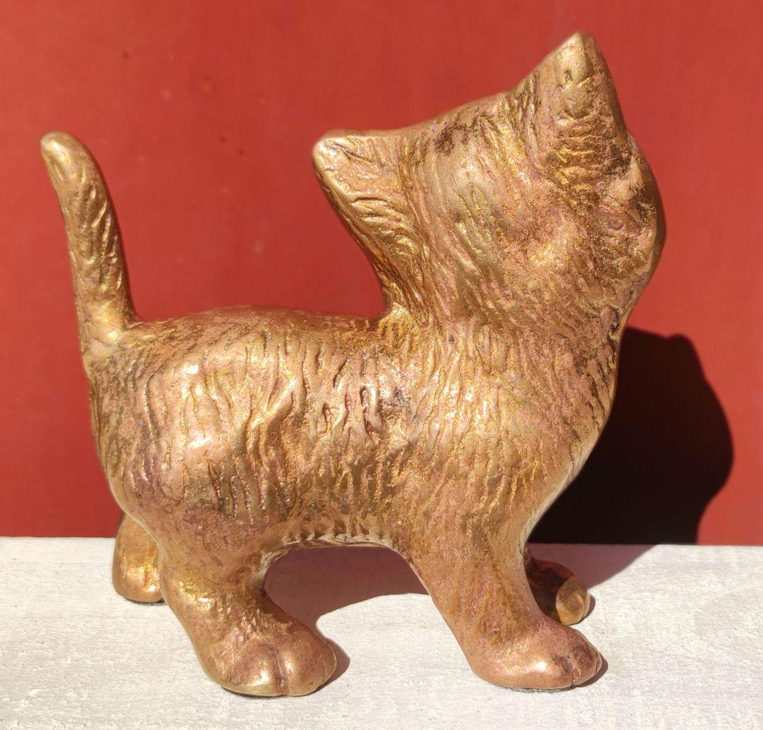 ブロンズ製の招き猫　フランスアンティーク