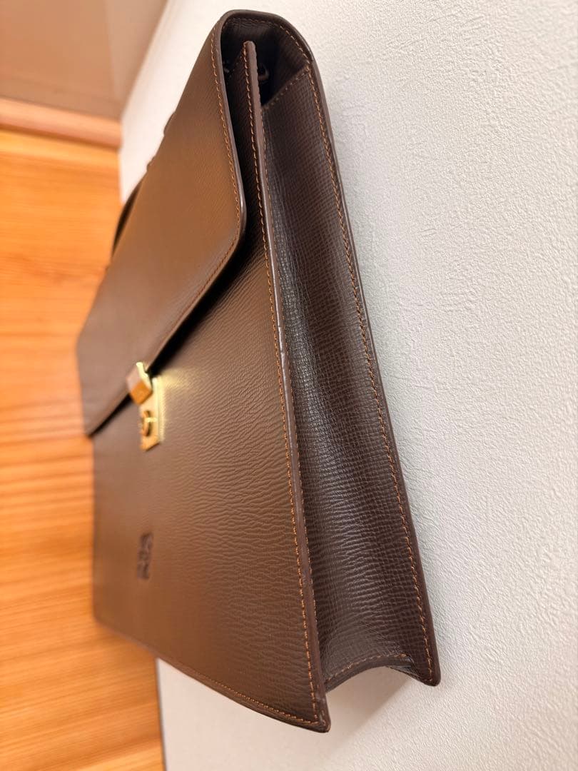 【極美品】LOEWE ロエベ アナグラム ビジネスバッグ ブリーフケースブラウン