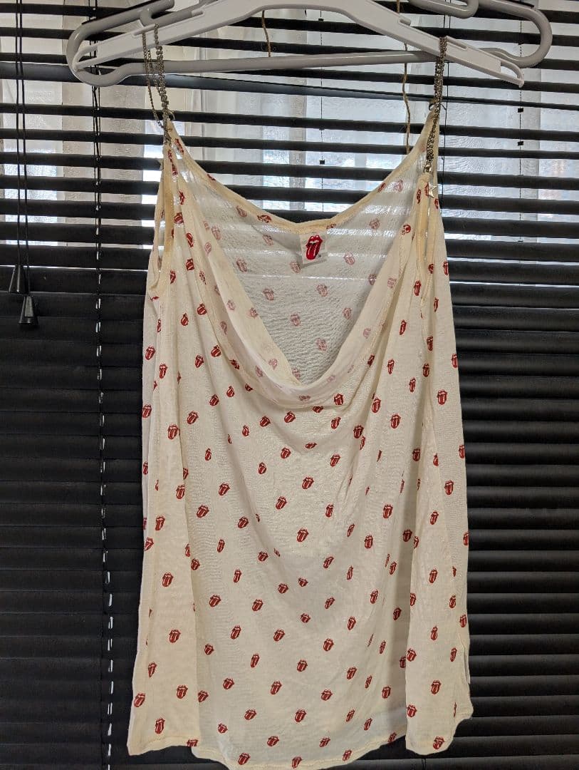 ヒステリックグラマーRolling Stones ロゴプリント キャミソール