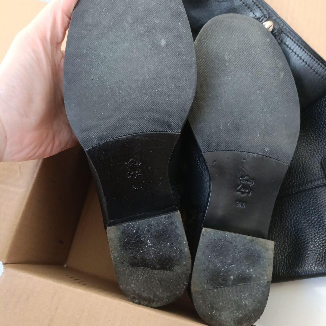 トリーバーチ　ブラック レザー ロングブーツ9M 26