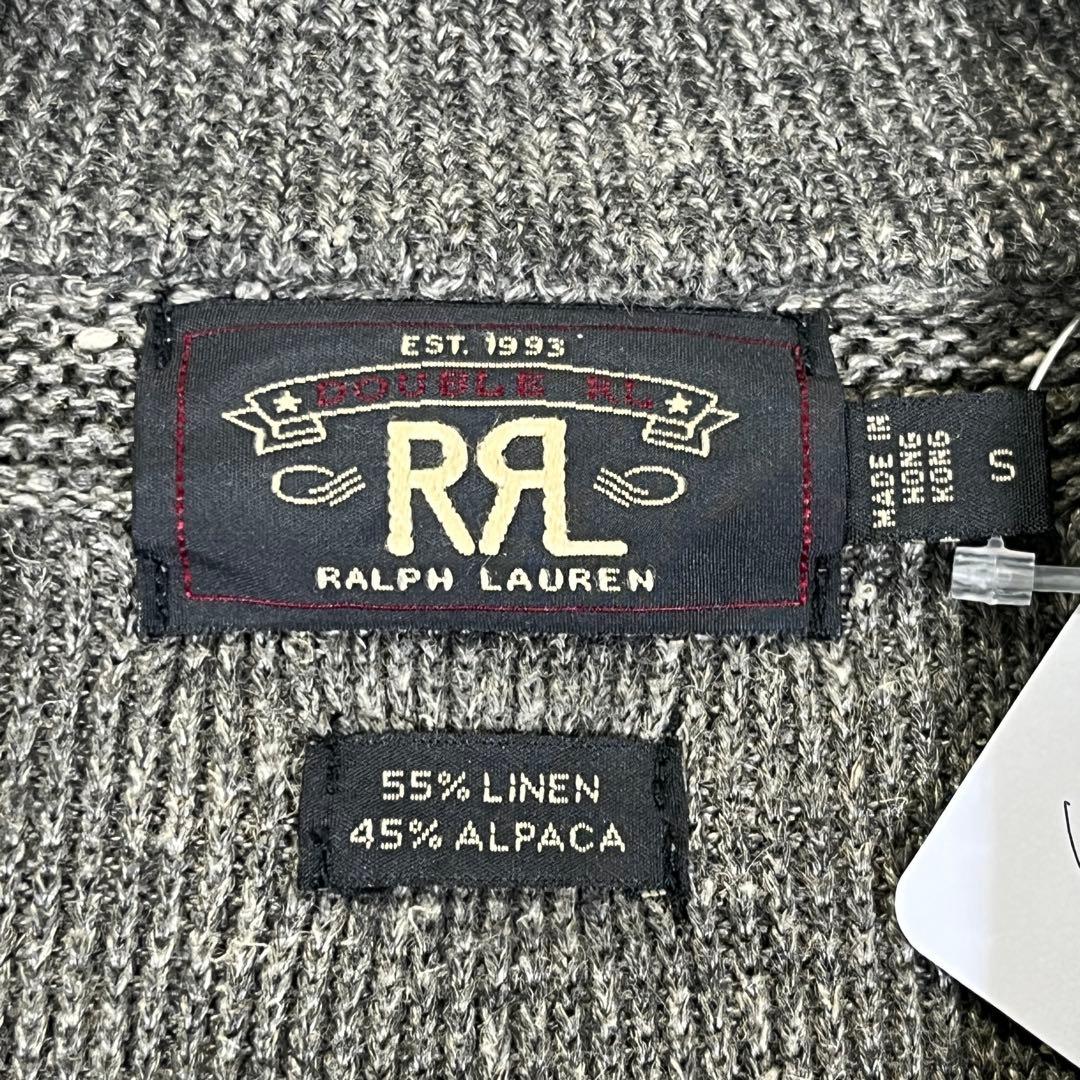 RRL ドライバーズニット　アルパカ　リネン　S グレー　ヴィンテージモデル