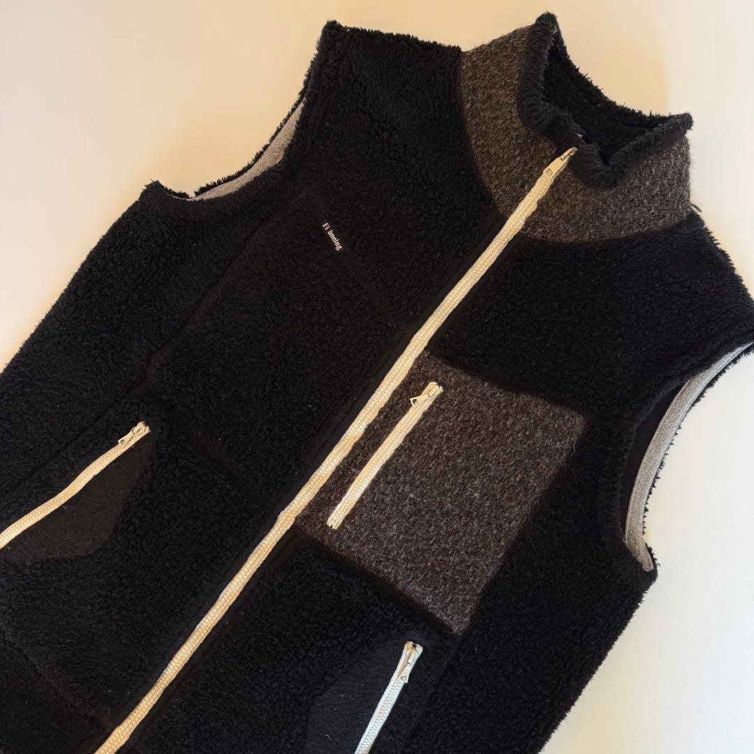 Fil Melange フィルメランジェ ウールカシミヤパイルベスト 4