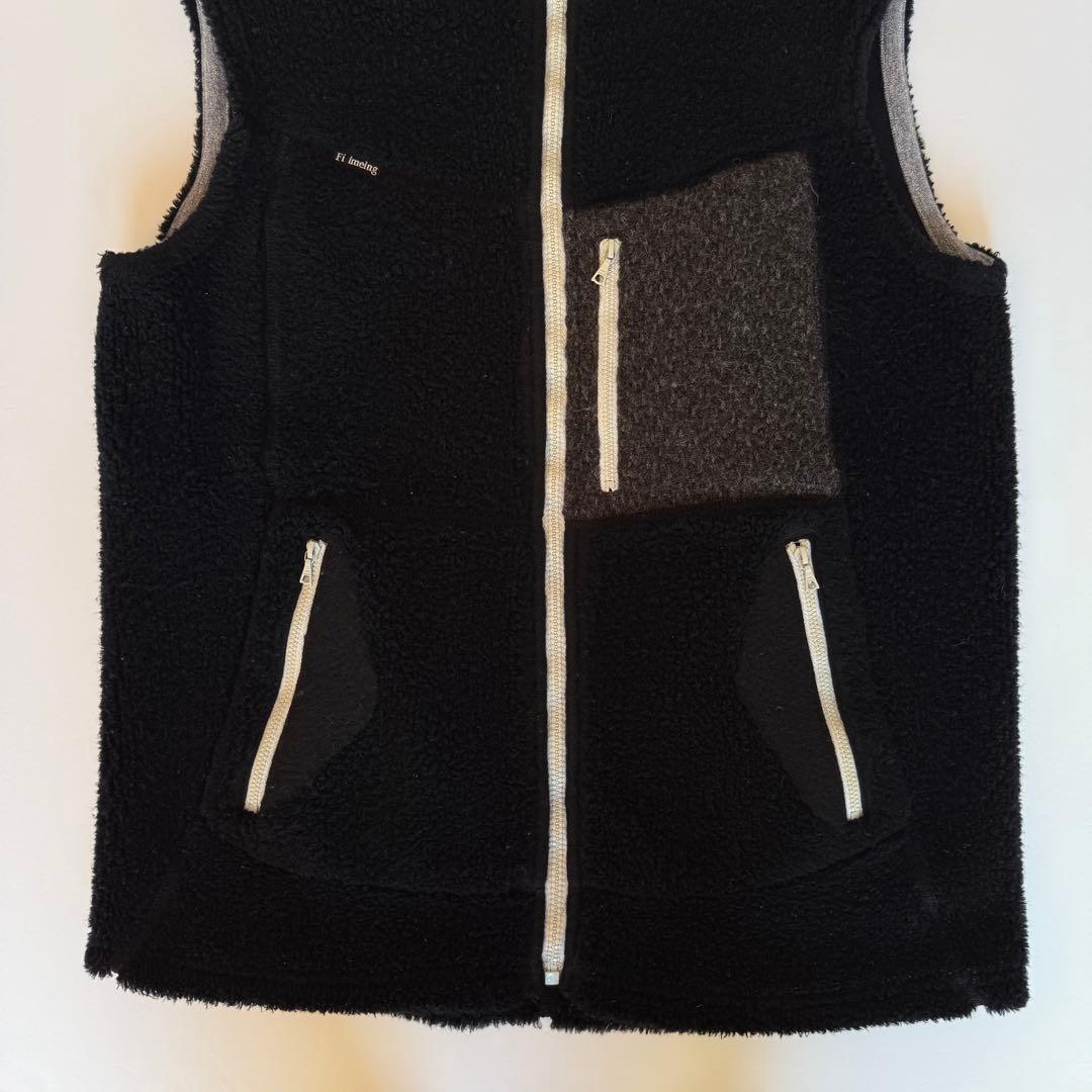 Fil Melange フィルメランジェ ウールカシミヤパイルベスト 4