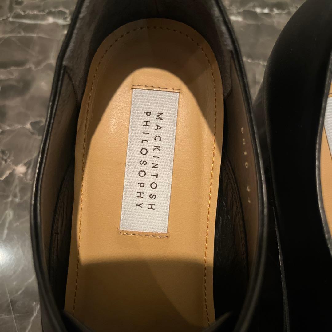 【美品】MACKINTOSH PHILOSOPHY ブラックレースアップシューズ