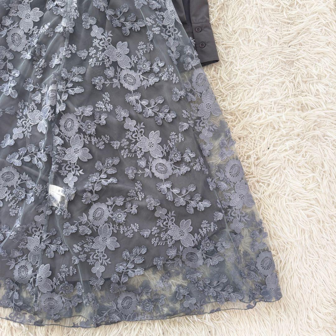 タグ付 Ameri レース レイヤード シャツドレスセット アメリヴィンテージ