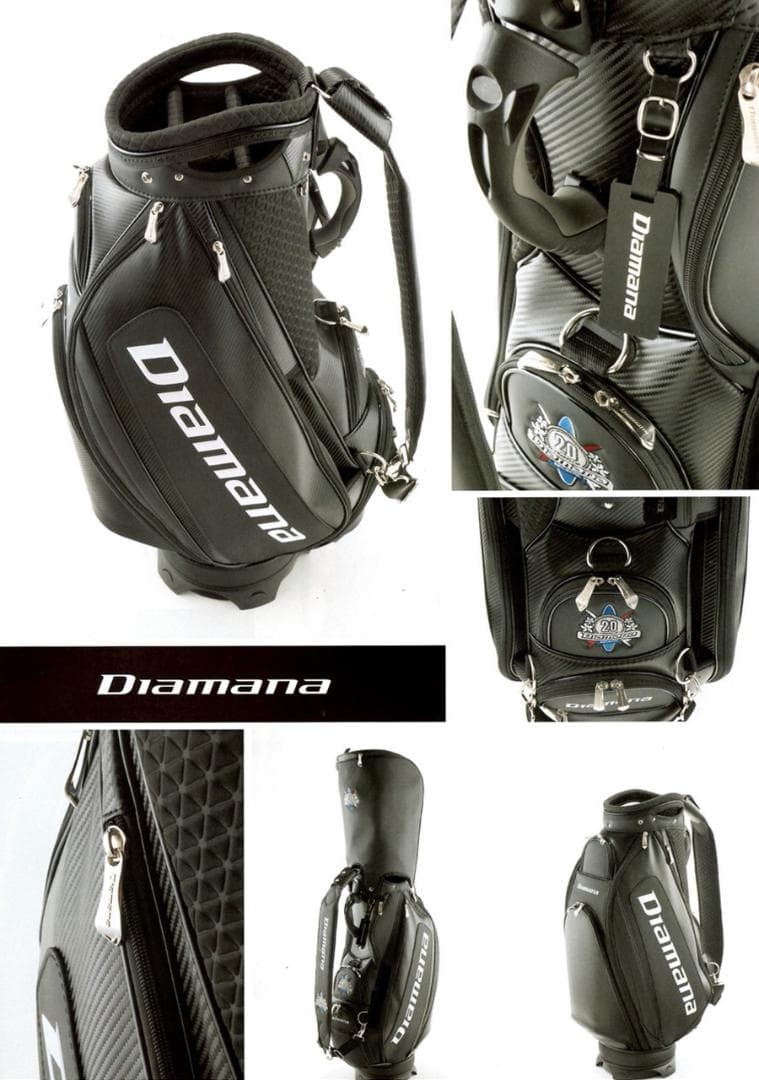 Diamana 20周年記念キャディバッグ/ブラック