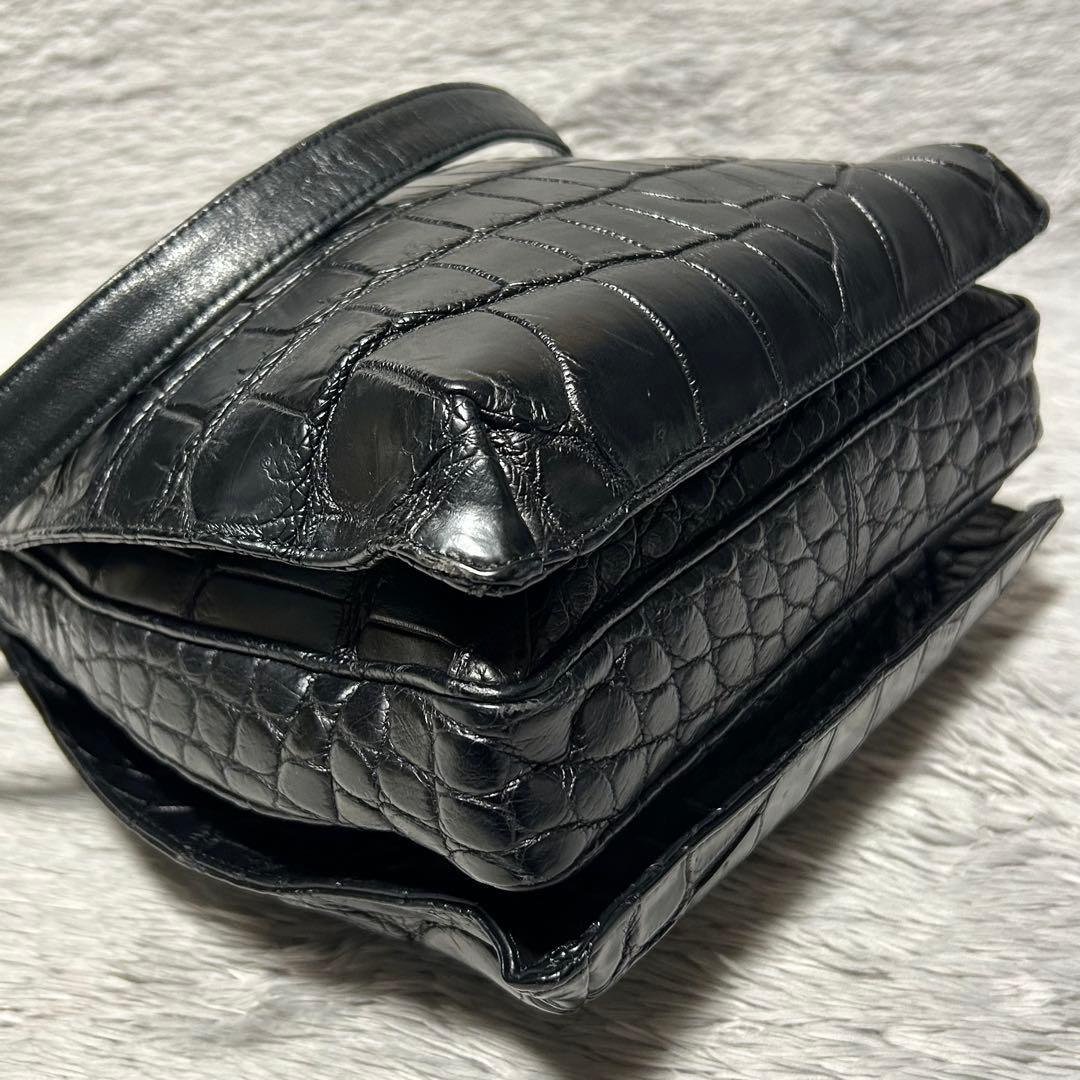 TAIRS テアーズ クロコダイル ショルダーバッグ　巾着型レザーバッグ