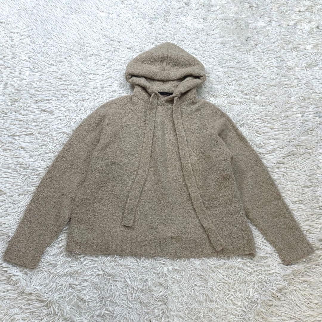 フレームワーク　Loop Yarn フード プルオーバー　ベージュ　24AW