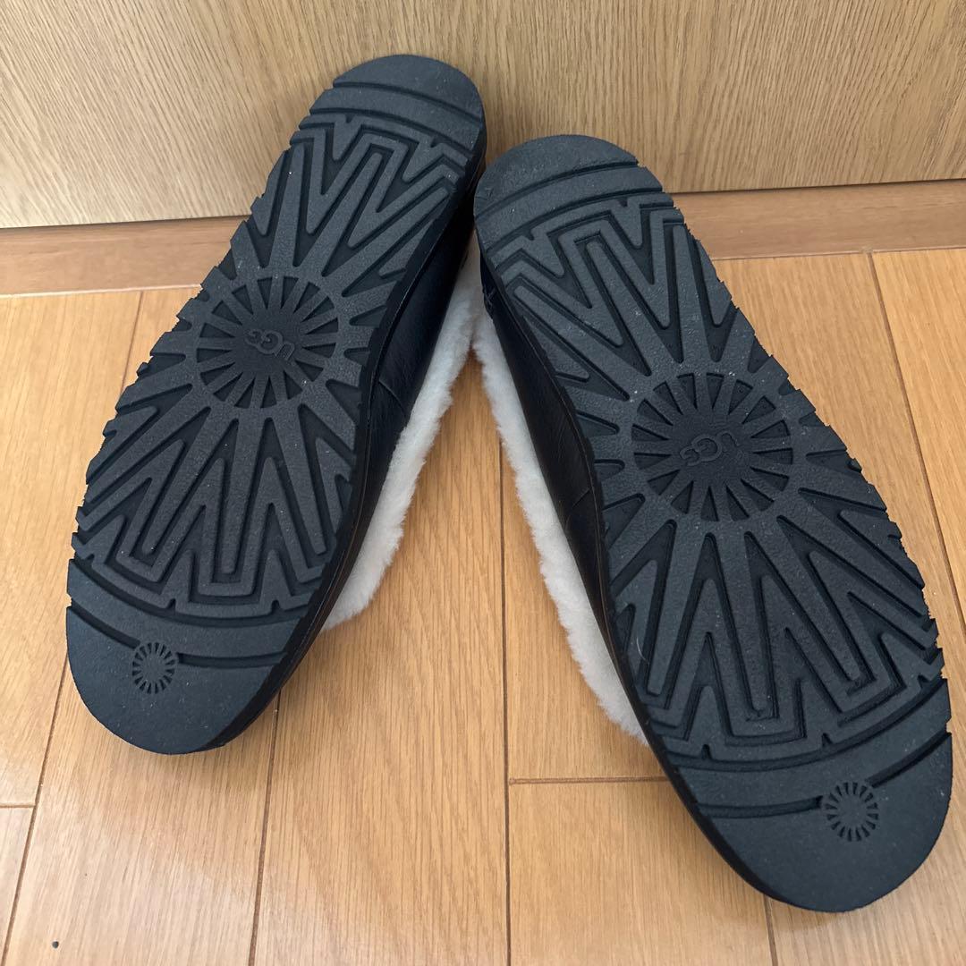 ☆UGG ☆Zora Leather Ballet Flat ☆ブラック☆一度着