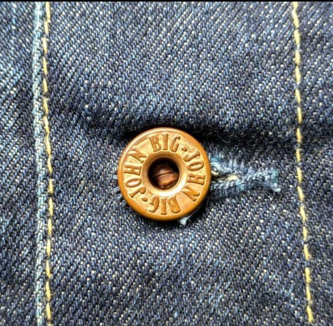 BIG JOHN ビッグジョン 0061　デニムジャケット Gジャン　Lサイズ