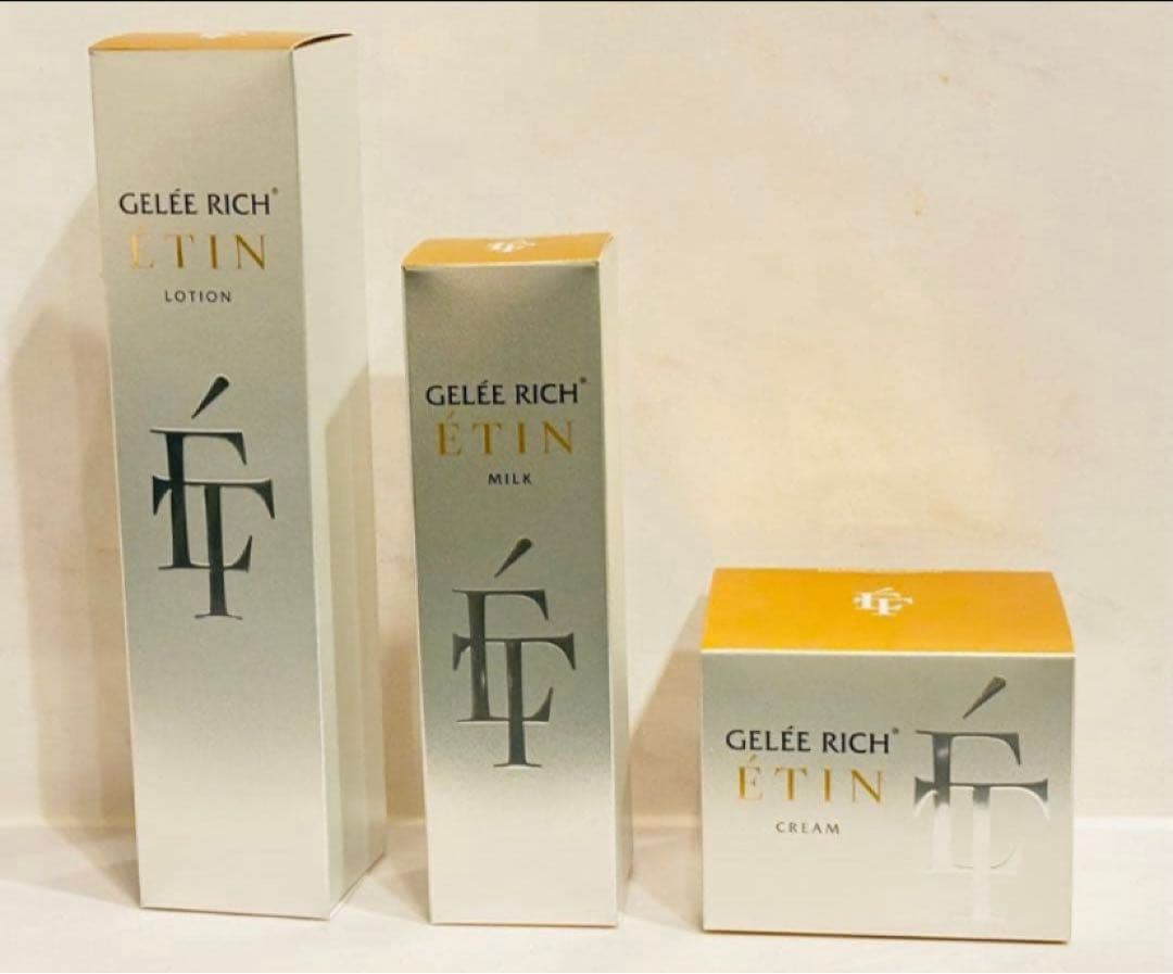 GELÉE RICH® ÉTIN エタン　化粧水、乳液、クリーム３点セット