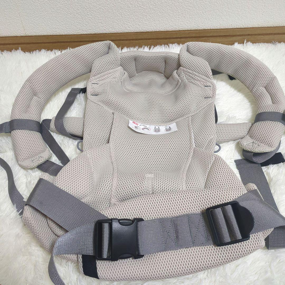 【美品】AILE BEBE エールべべ　ベビーキャリア スリー　ライトベージュ