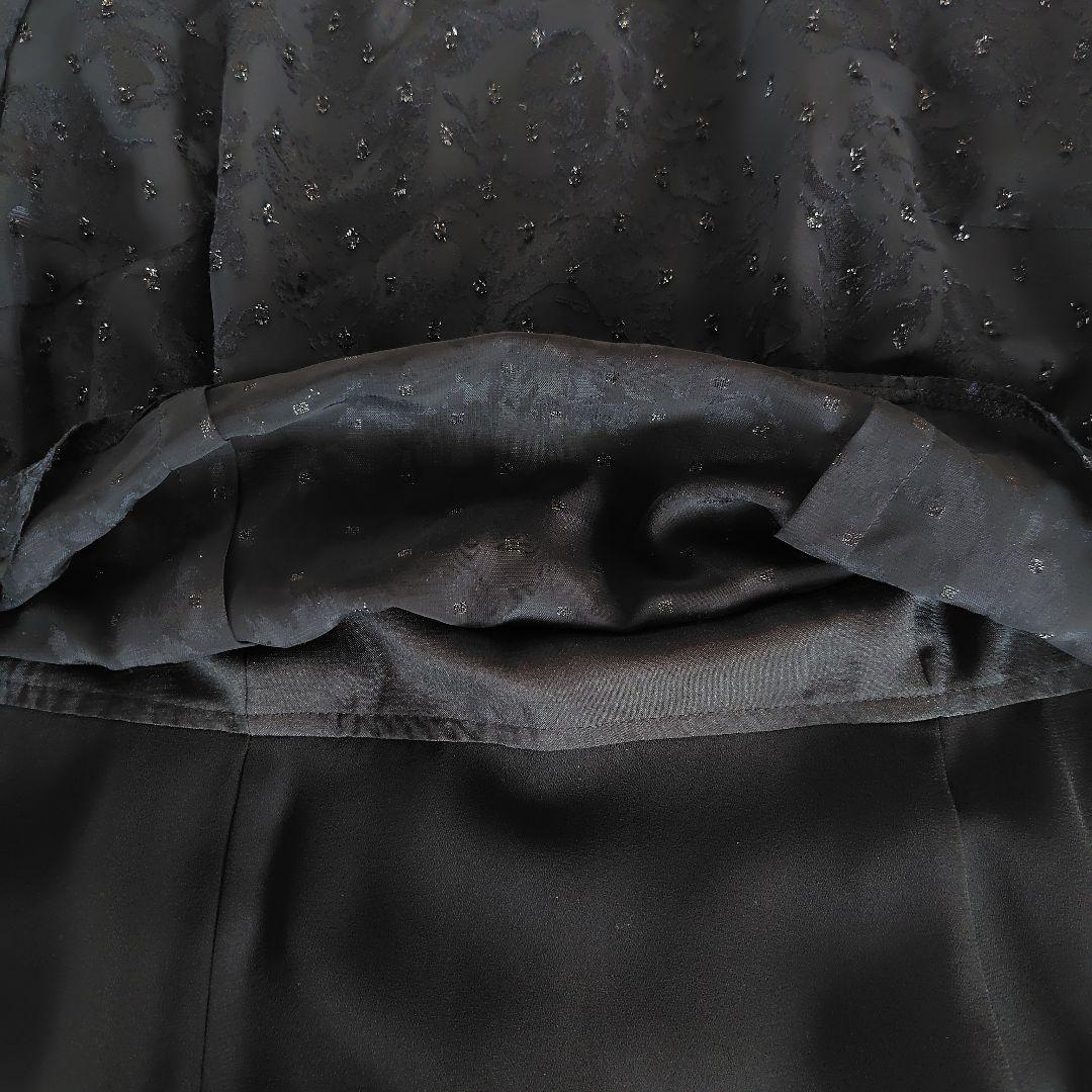 極美品　東京ソワール　13号　Rifanne　ロング丈ワンピース　レース