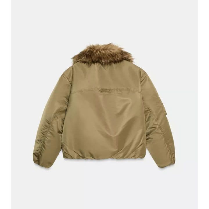 ZARA フェイクファー襟ボンバージャケット ZW COLLECTIO 完売品