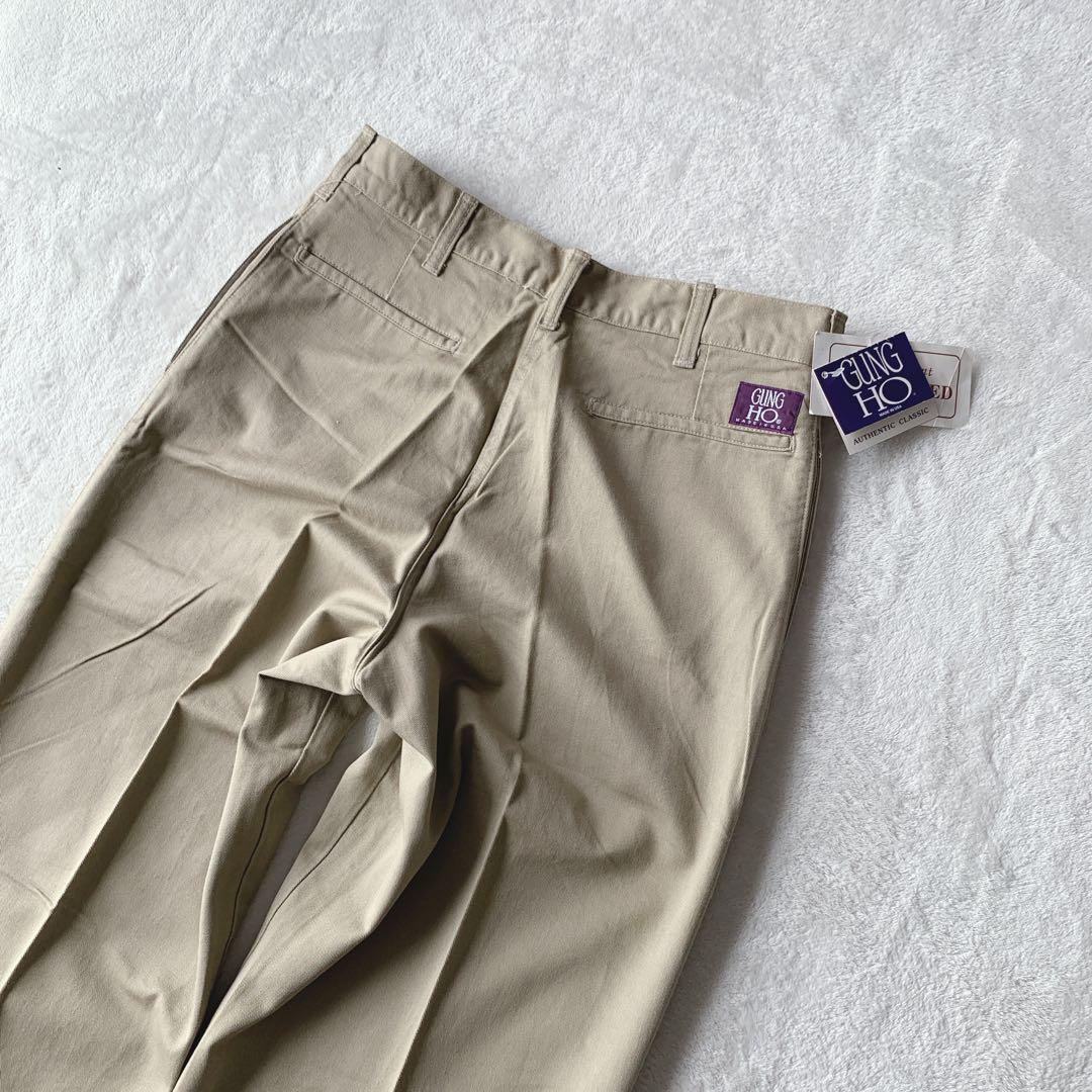 デッドストック！USA製 GUNG HO ガンホー パンツ ワンタック チノパン