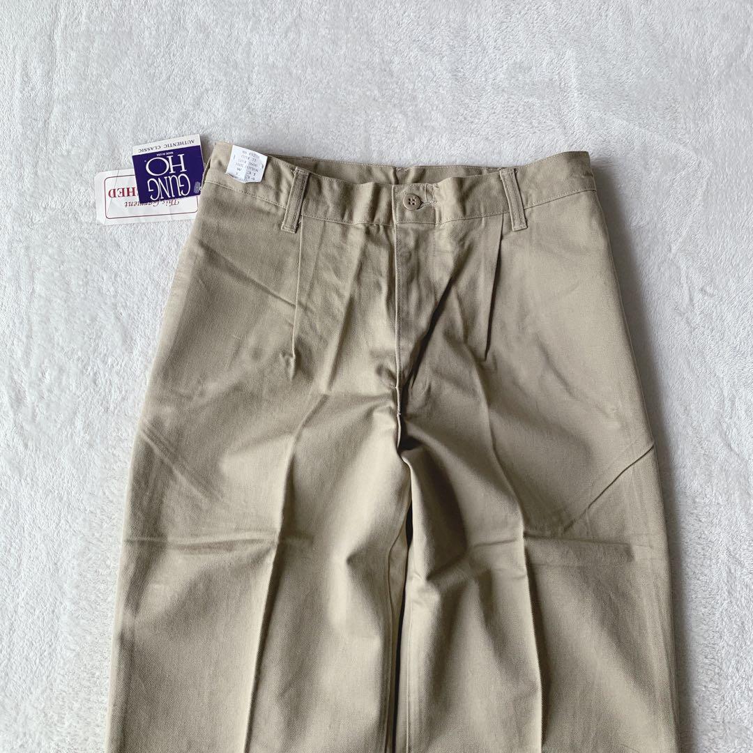 デッドストック！USA製 GUNG HO ガンホー パンツ ワンタック チノパン
