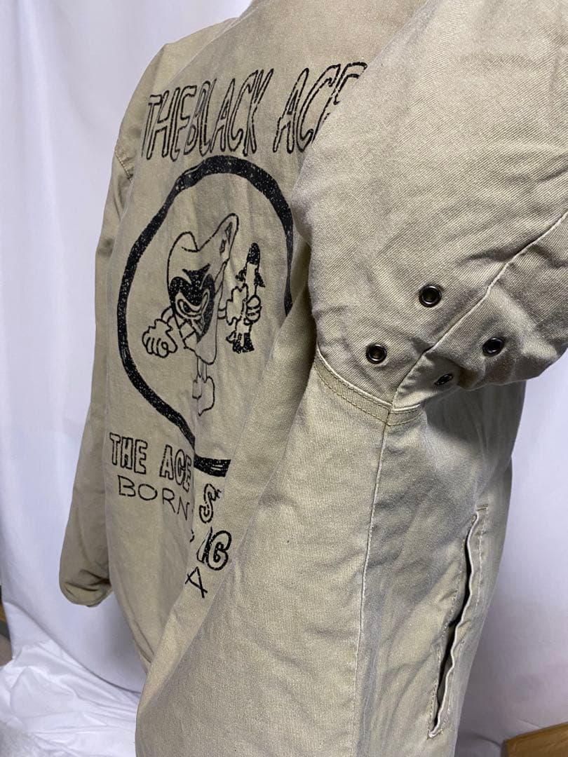 N-1タイプ デッキジャケット THE BLACK ACES ボア 40R