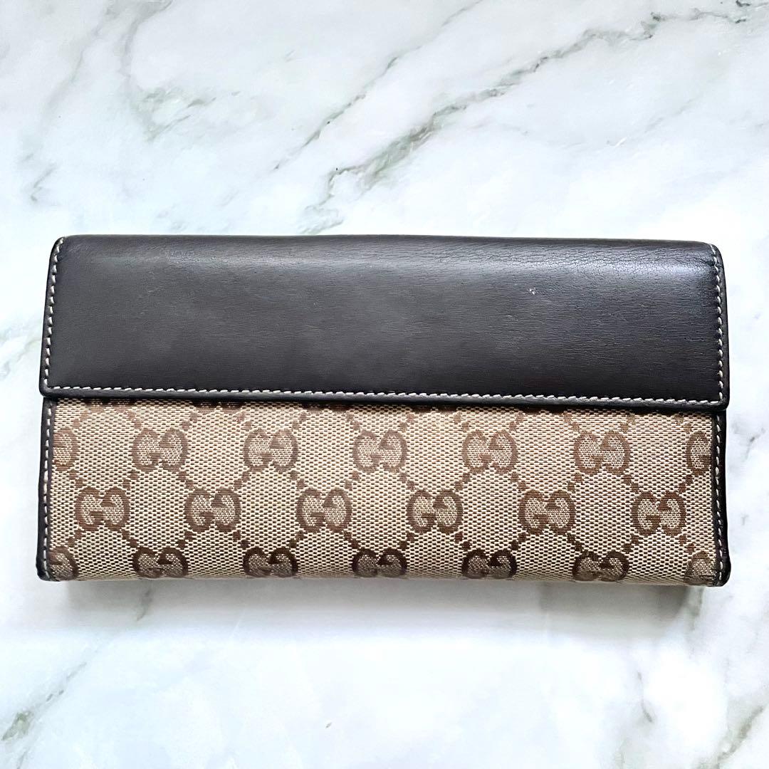 GUCCI グッチ ラブリーハート GGキャンバス 長財布　極美品　0117-①